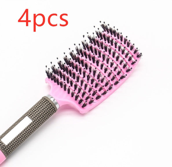 Hairbrush Anti Kit Brushy Women Detangler Hair Brush Bristle Nylon Scalp Massage Teaser Hair Brush Comb Hairbrush Anti Kit Brushy Women Detangler Hair Brush Bristle Nylon Scalp Massage Teaser Hair Brush Comb